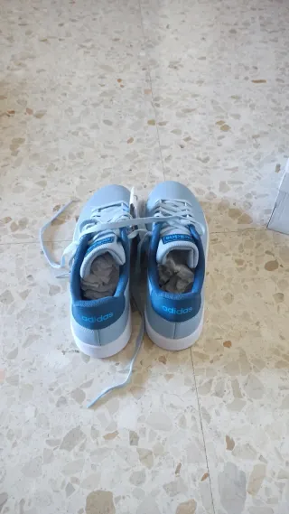 Zapatillas Adidas Azul Nuevas Advantage K