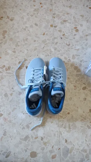 Zapatillas Adidas Azul Nuevas Advantage K