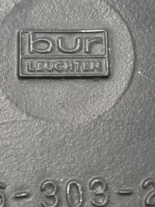 Lampada vintage cristallo Bur Leuchten anni '60