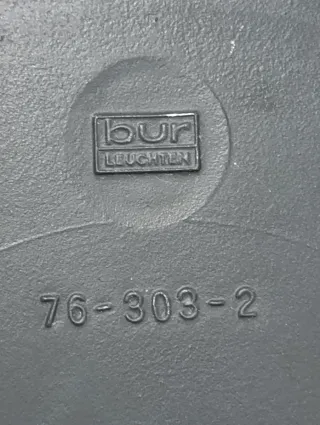 Lampada vintage cristallo Bur Leuchten anni '60