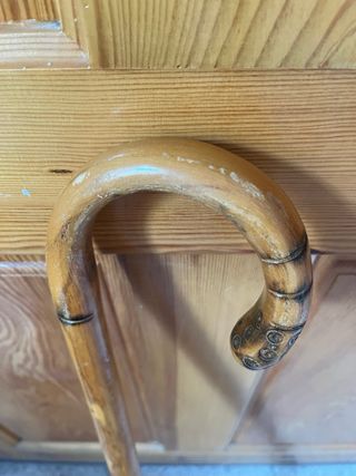 Bastón de madera de caña Alto: 84 cm