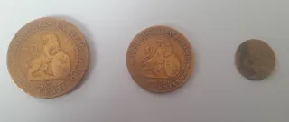 Monedas de cobre antiguas