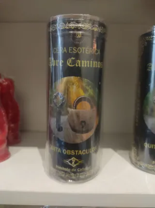 Vela Esotérica Abre Caminos naranja