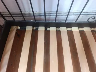Estructura Cama Ikea Meldal Forja Negra