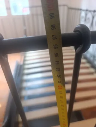 Estructura Cama Ikea Meldal Forja Negra