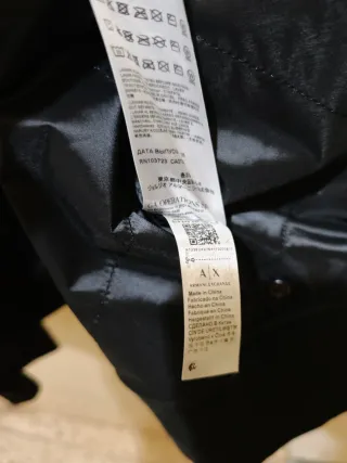 Chaqueta A|X Armani Exchange Negra Nueva