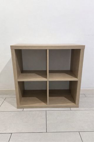 KALLAX Estantería, efecto roble tinte blanco