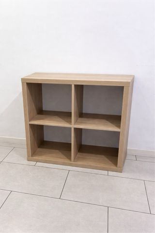 KALLAX Estantería, efecto roble tinte blanco