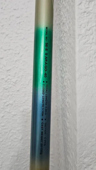 Caña de pescar y carrete