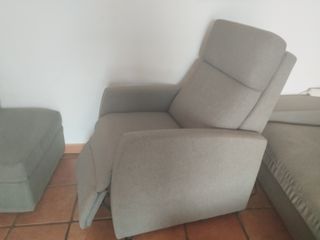 Oluxen Murillo Sillón Relax Tela Gris