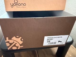 Yokono Zapatos Negros Tacón