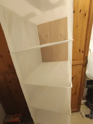 SKUBB Almacenaje 6 compartimentos blanco