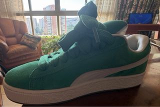 Puma Suede XL Verde y Blanco