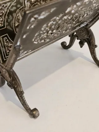 Antico portalettere filigrana ottone Achthauser