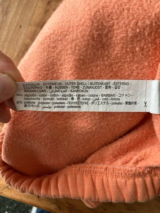 Felpa Zara arancione con cappuccio