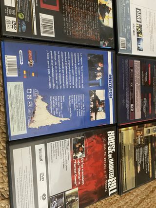 Lote 8 Películas DVD Terror/Suspense