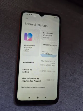 Móvil Xiaomi Redmi 9C naranja-rojo con Cámara IA