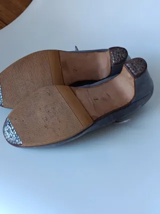 Zapatos de flamenco ante gris BAJADA DE PRECIO!!!