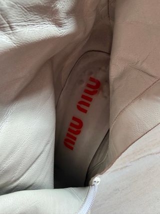 Stivali Miu Miu Beige Vintage Originali