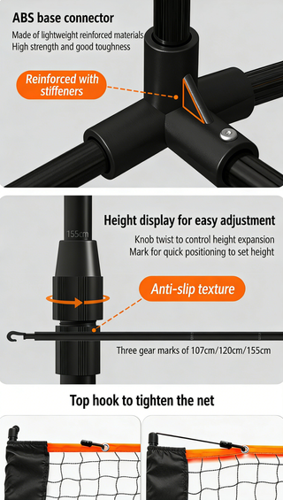 Red de de volley/bádminton 4,1 m (CON SOPORTE)