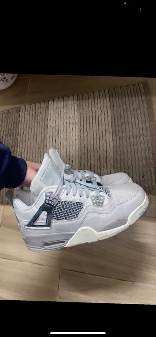 Scarpe Jordan 4 Argento Grigio Bianco