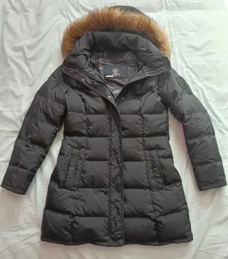 Parka Tommy Hilfiger Negra con Capucha