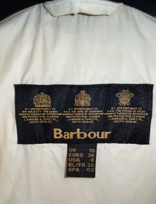Giubbotto Barbour Beige Imbottito. Originale