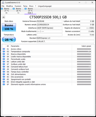 SSD NVMe M.2 Crucial P2 500GB