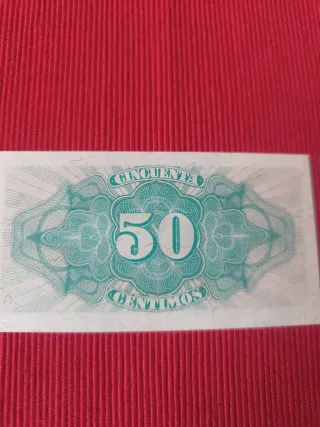Billete 50 céntimos de 1937, serie B - SC
