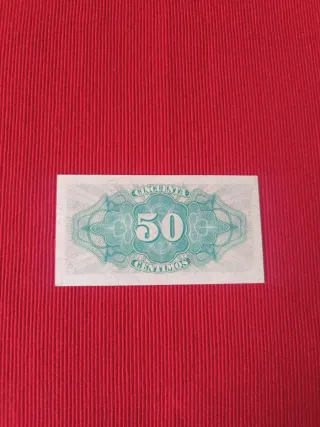 Billete 50 céntimos de 1937, serie B - SC