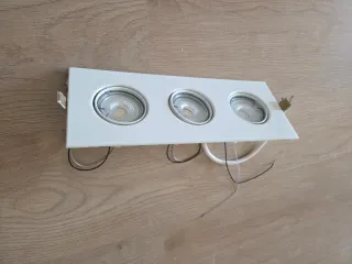 Foco LED empotrable 3 focos