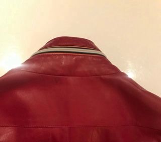 Chaqueta Piel Antony Moratto Roja Talla M