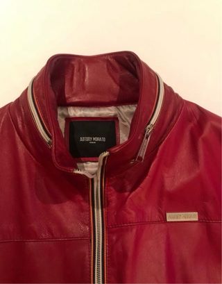 Chaqueta Piel Antony Moratto Roja Talla M