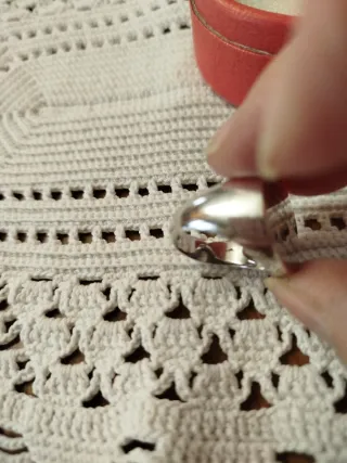 Anello in argento con dedica