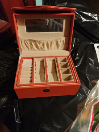 Joyero organizador naranja