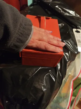 Joyero organizador naranja