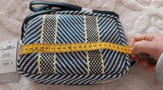 Bolso de hombro rectangular multicolor