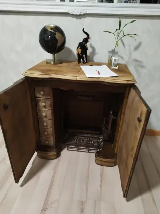 Escritorio de 1941  Mueble Singer con máquina de c