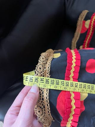 Traje Flamenca Canastero Negro Lunares