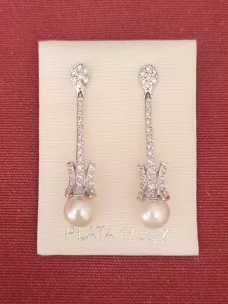 Pendientes Plata y Perlas