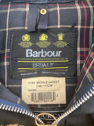 Barbour Bedale Chaqueta +Forro+Capucha Talla XL