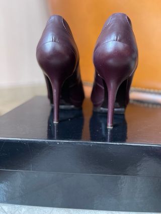 Scarpe décolleté Max Mara pelle vinaccia