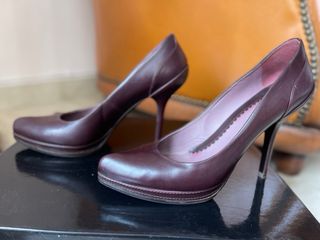 Scarpe décolleté Max Mara pelle vinaccia