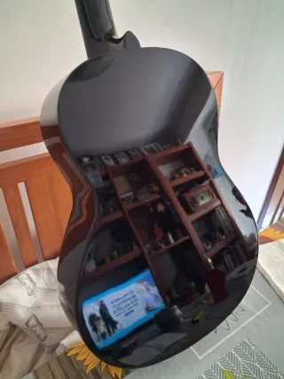 Guitarra Española Negra Seminueva
