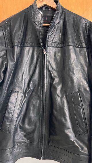 Chaqueta de cuero Florentino Negra