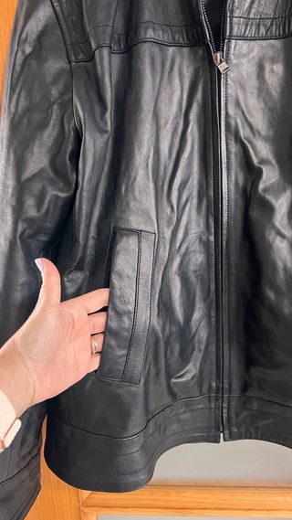 Chaqueta de cuero Florentino Negra