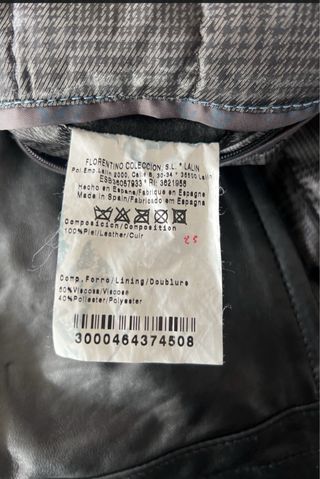 Chaqueta de cuero Florentino Negra