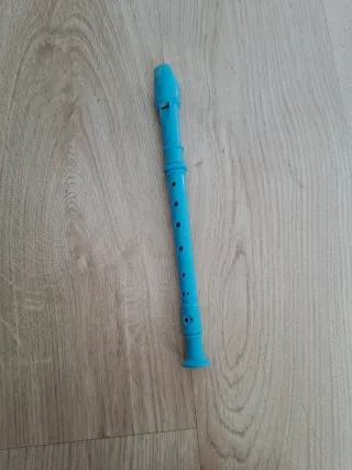 Flauta dulce azul