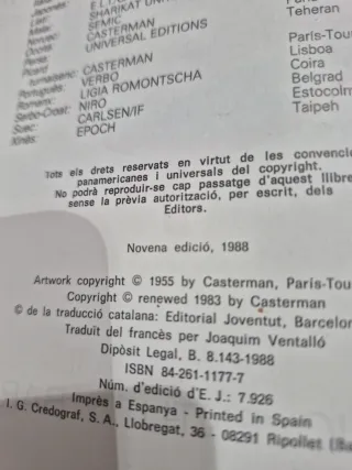 Comic Tintin  Els cigars del farao