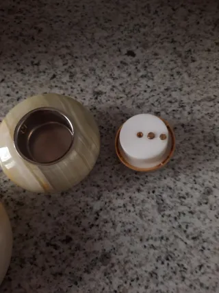 Conjunto de Onyx: Reloj y Ceniceros